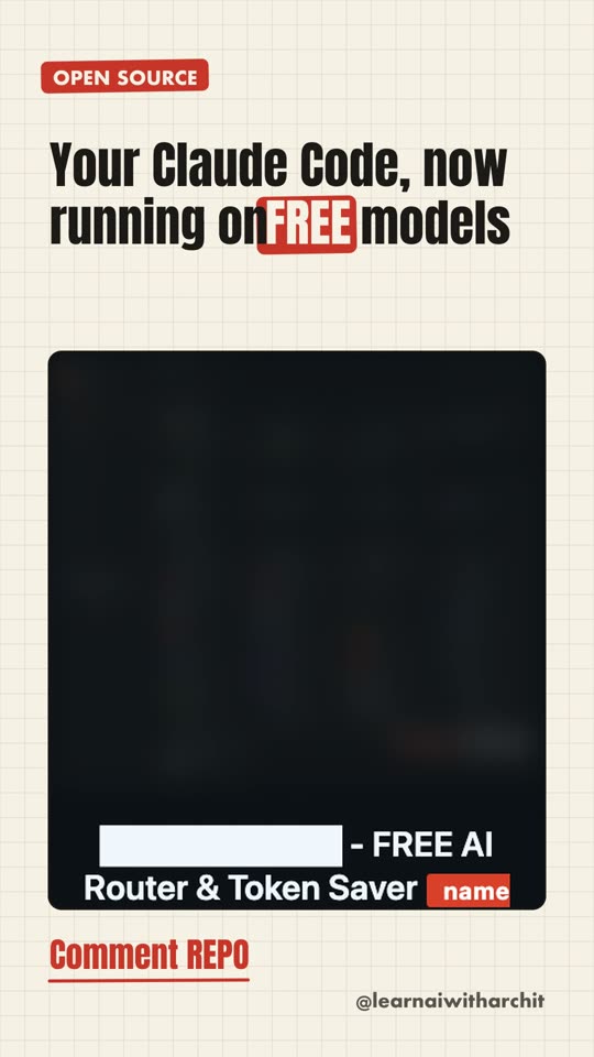Your Claude Code, now running on FREE models