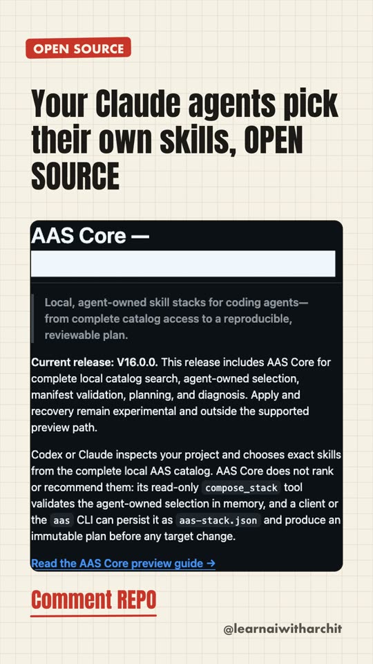 Your Claude agents pick their own skills, OPEN SOURCE
