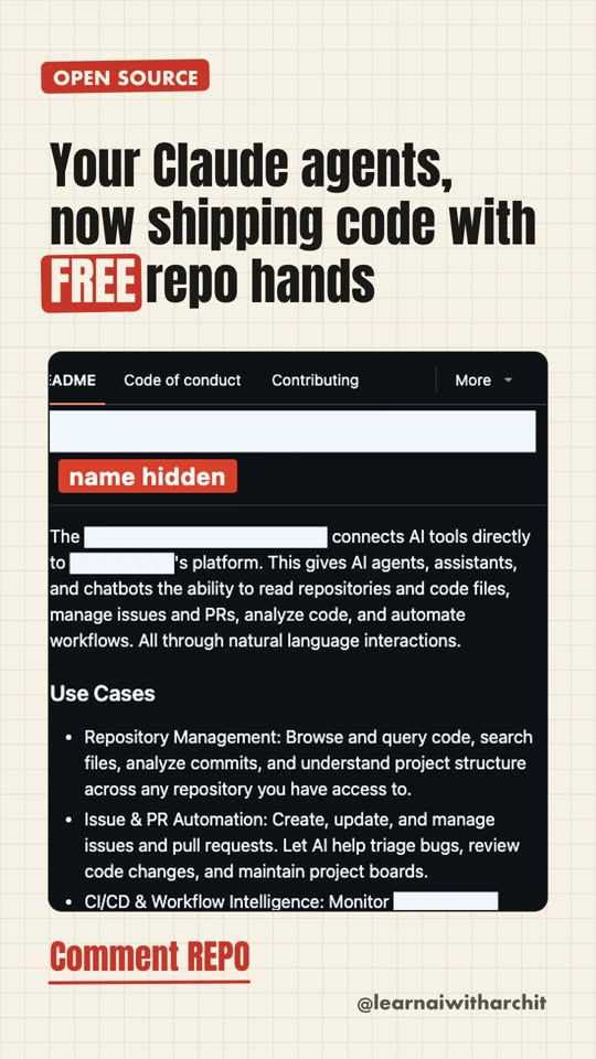 Your Claude agents, now shipping code with FREE repo hands