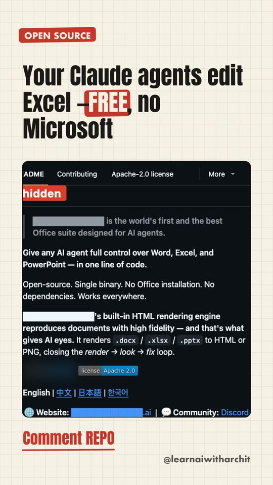 Your Claude agents edit Excel — FREE, no Microsoft