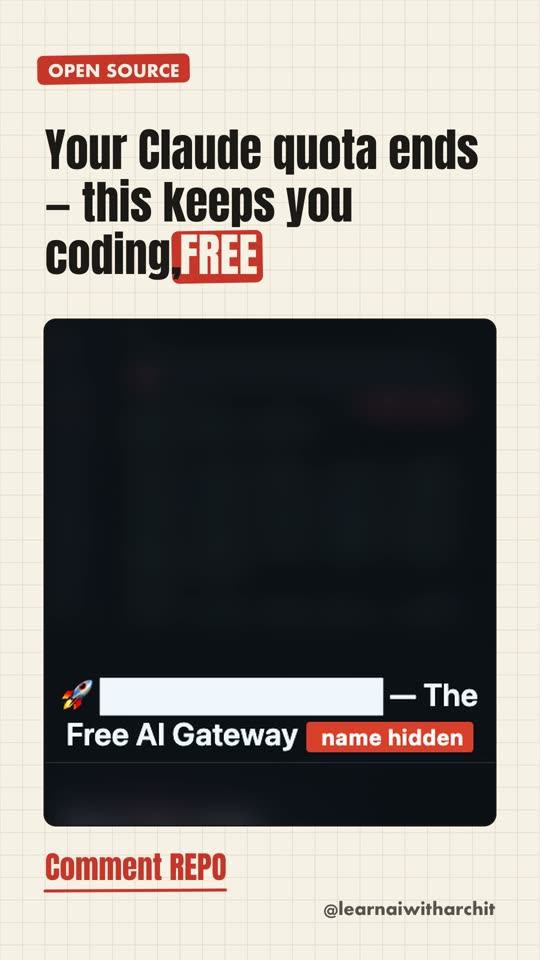 Your Claude quota ends — this keeps you coding, FREE