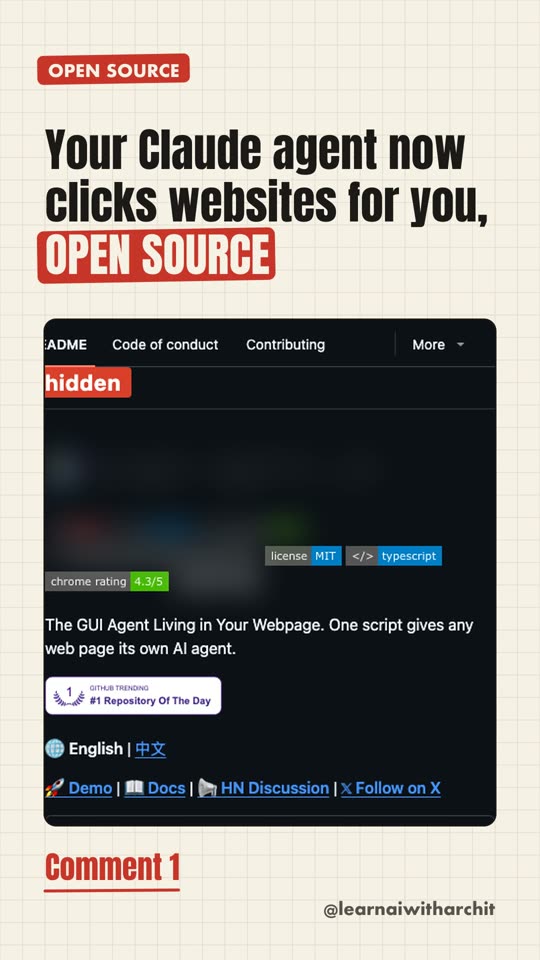 Your Claude agent now clicks websites for you, OPEN SOURCE