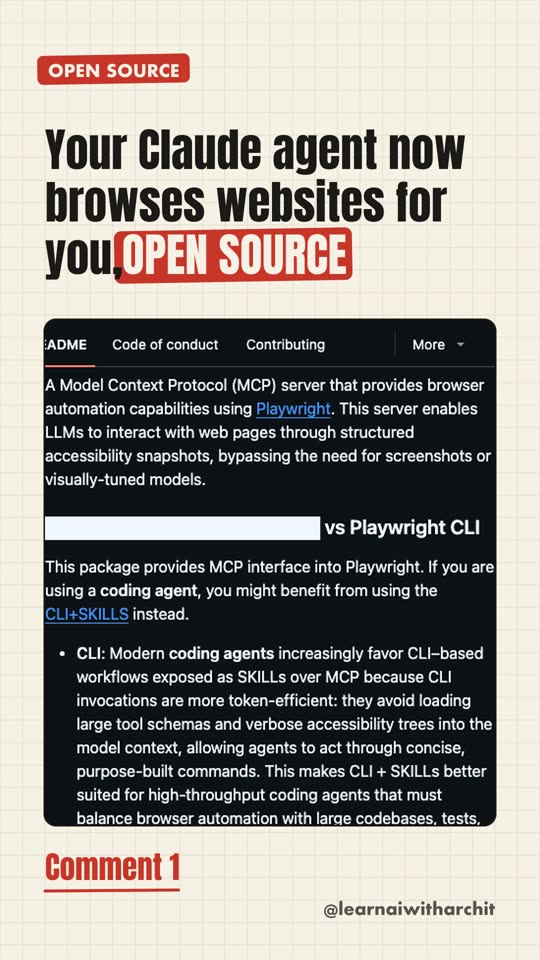 Your Claude agent now browses websites for you, OPEN SOURCE