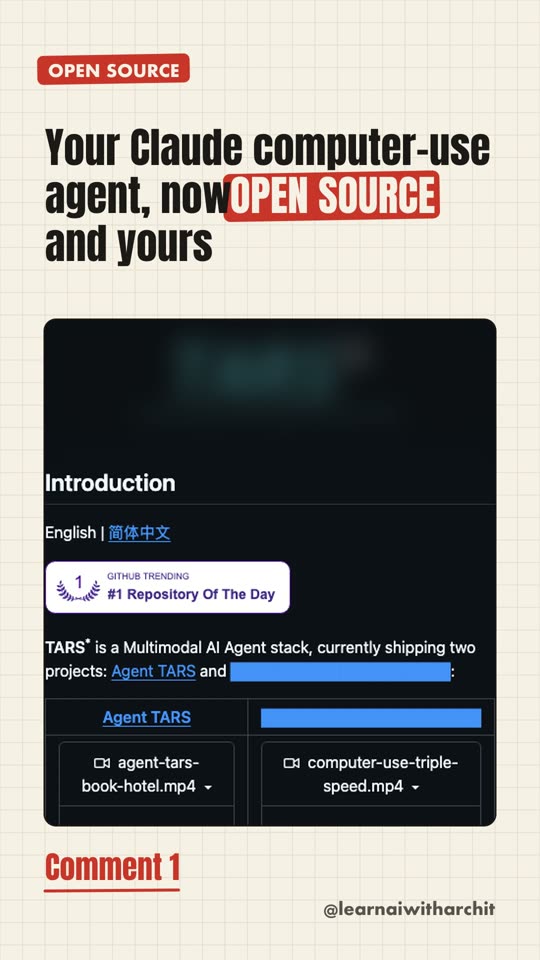 Your Claude computer-use agent, now OPEN SOURCE and yours